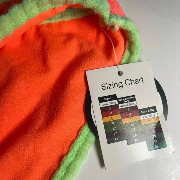 No boundaries bikini bottom new XL (15-17) high leg orange with green - Picture 6 of 6